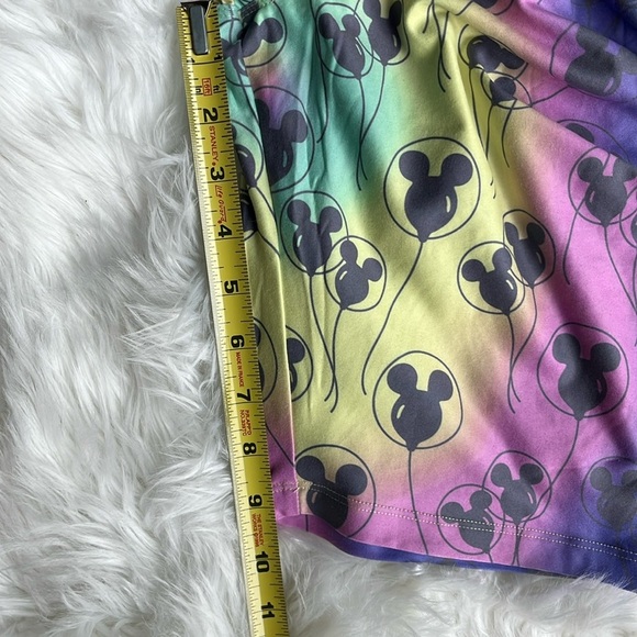 NWOT Disney Rainbow Mickey Mouse Balloon Bike Shorts Size M - Picture 6 of 9